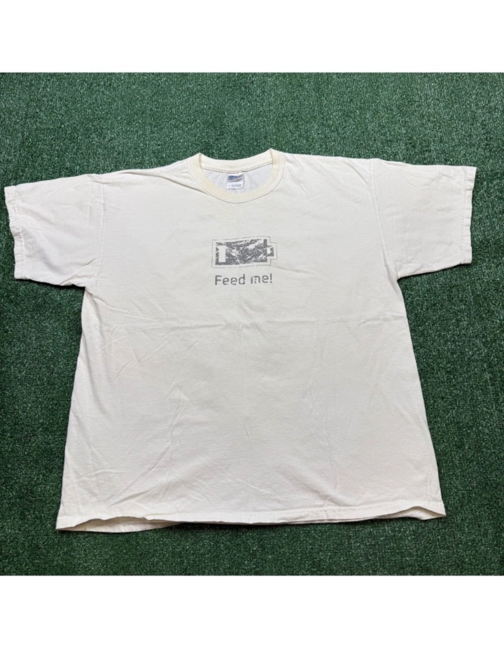 Vintage Y2K Gildan Samsung Graphic T Shirt Men's Size XL White Short Sleeve